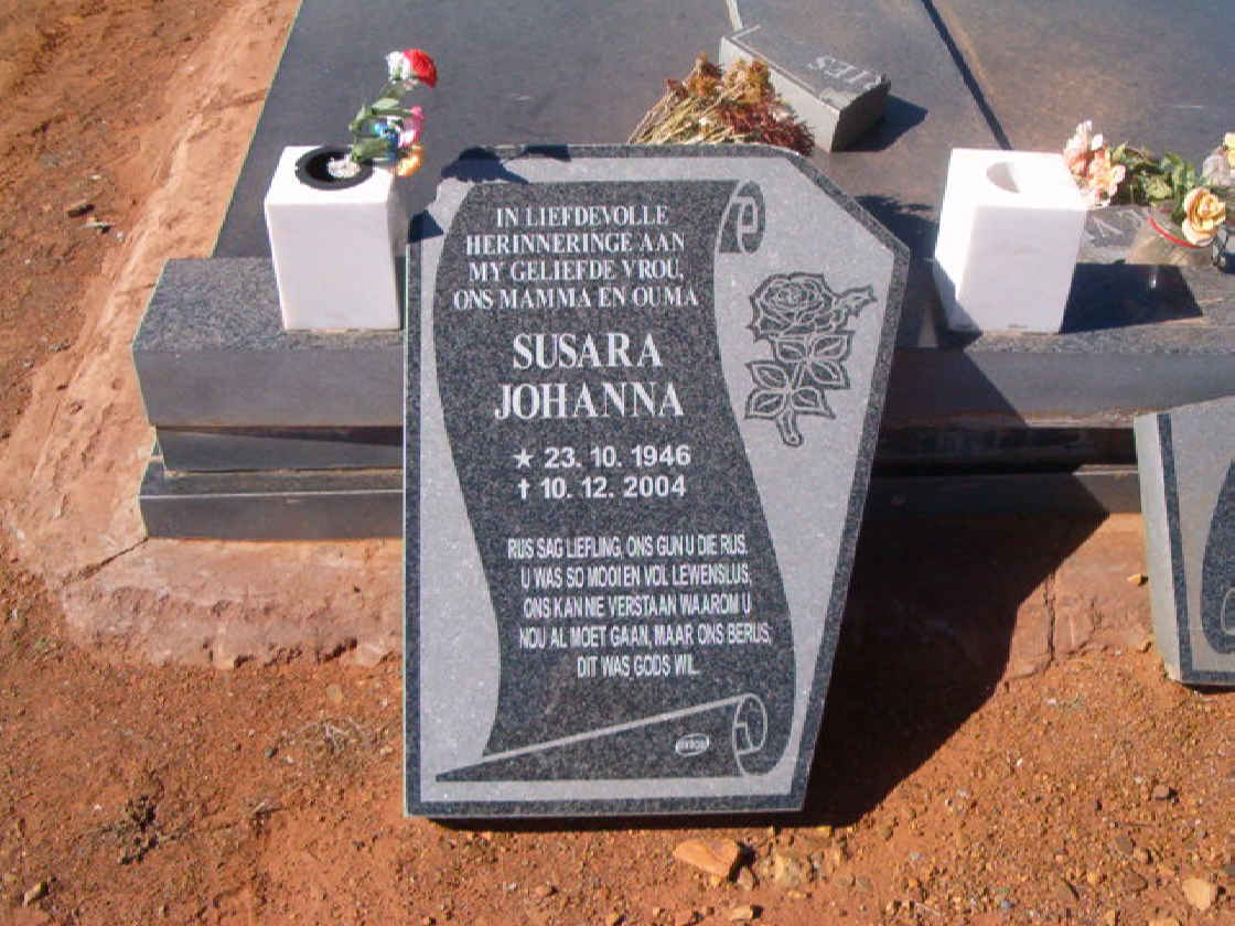 VRIES Susara Johanna, de 1946-2004