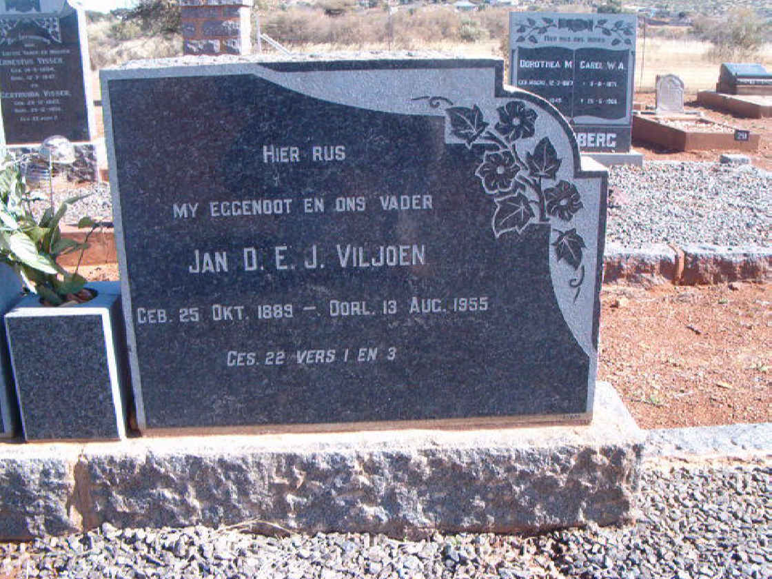 VILJOEN Jan D.E.J. 1889-1955