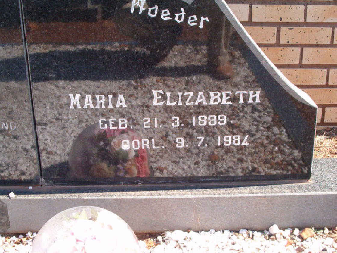 VILJOEN Maria Elizabeth 1899-1984