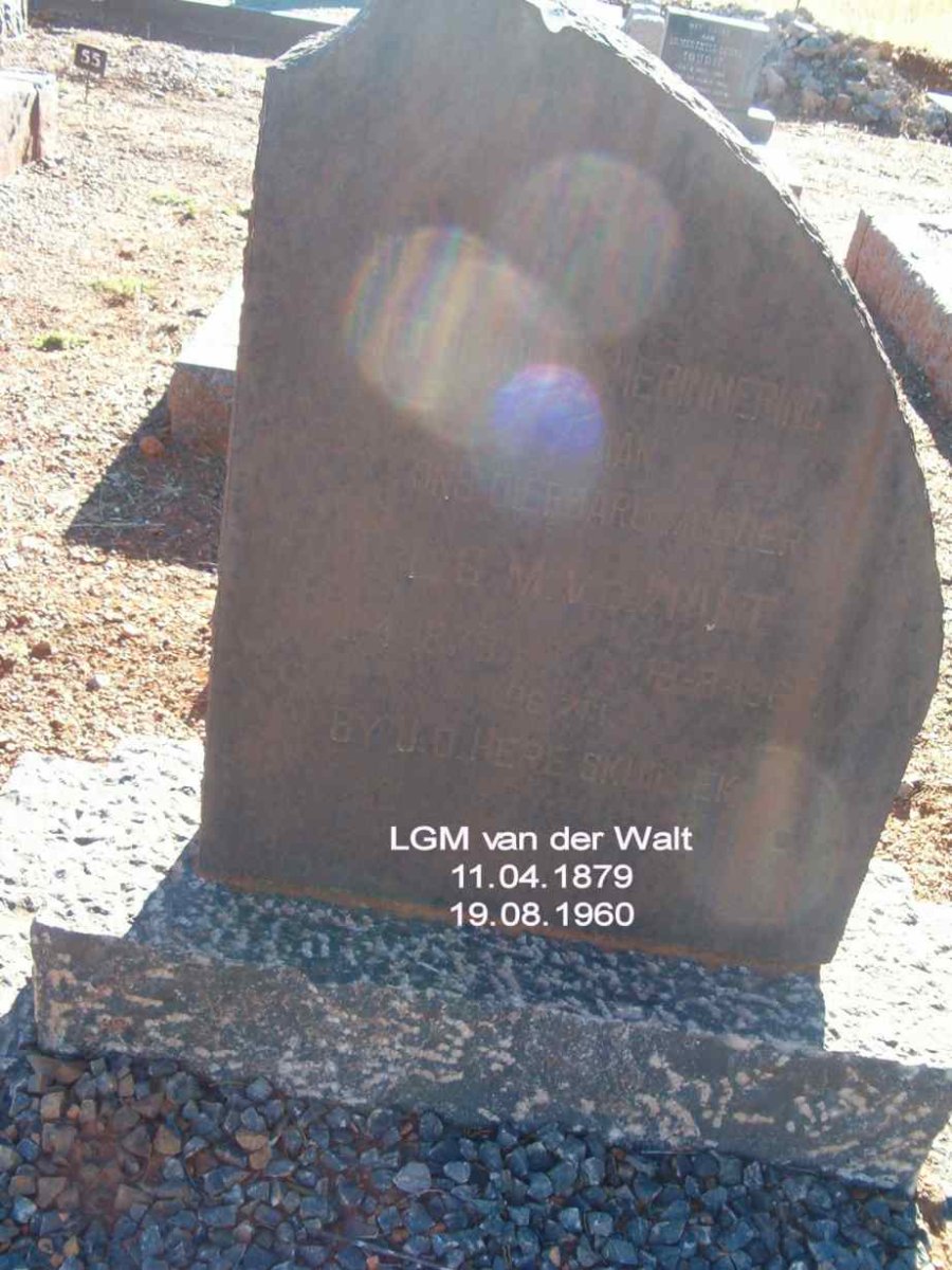 WALT L.G.M., van der 1879-1960