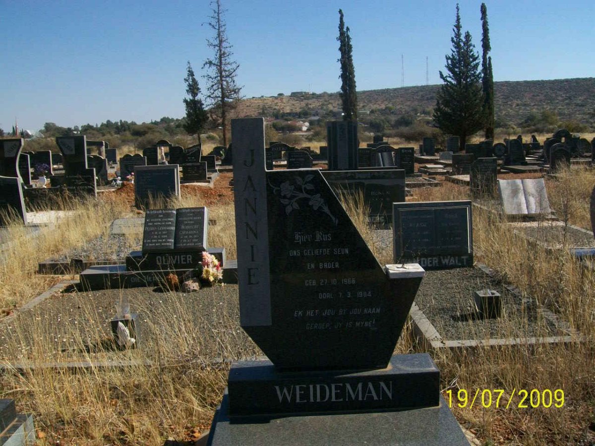 WEIDEMAN Jannie 1965-1984