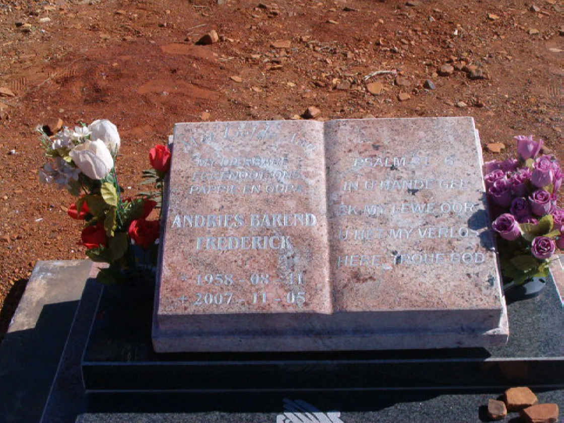 WILLEMSE Andries Barend Frederick 1958-2007