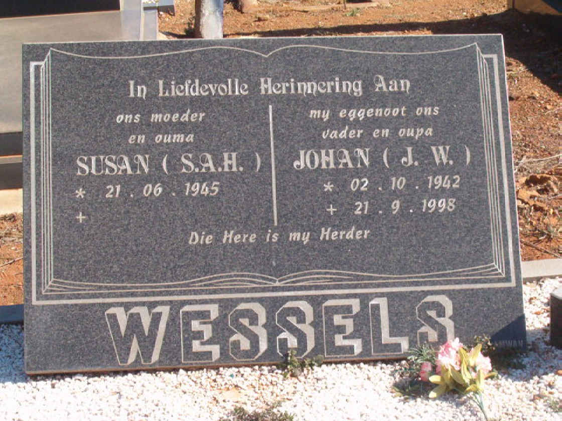 WESSELS J.W. 1942-1998 &amp; S.A.H. 1945-