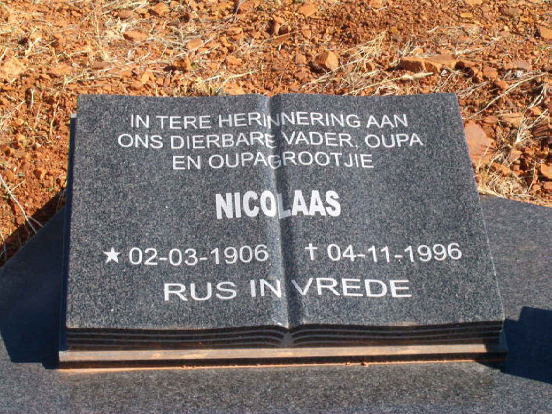 WALT Nicolaas, van der 1906-1996