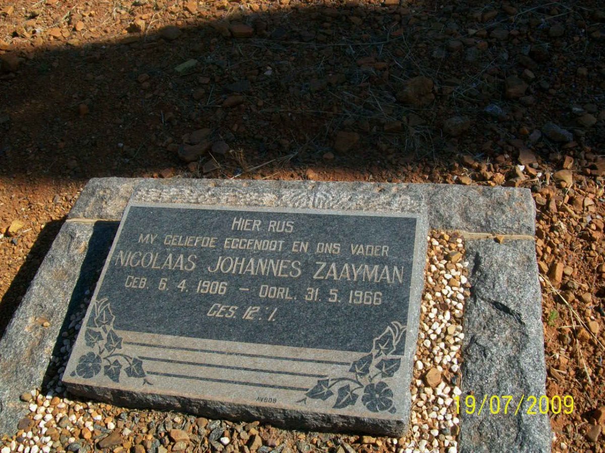 ZAAYMAN Nicolaas Johannes 1906-1966