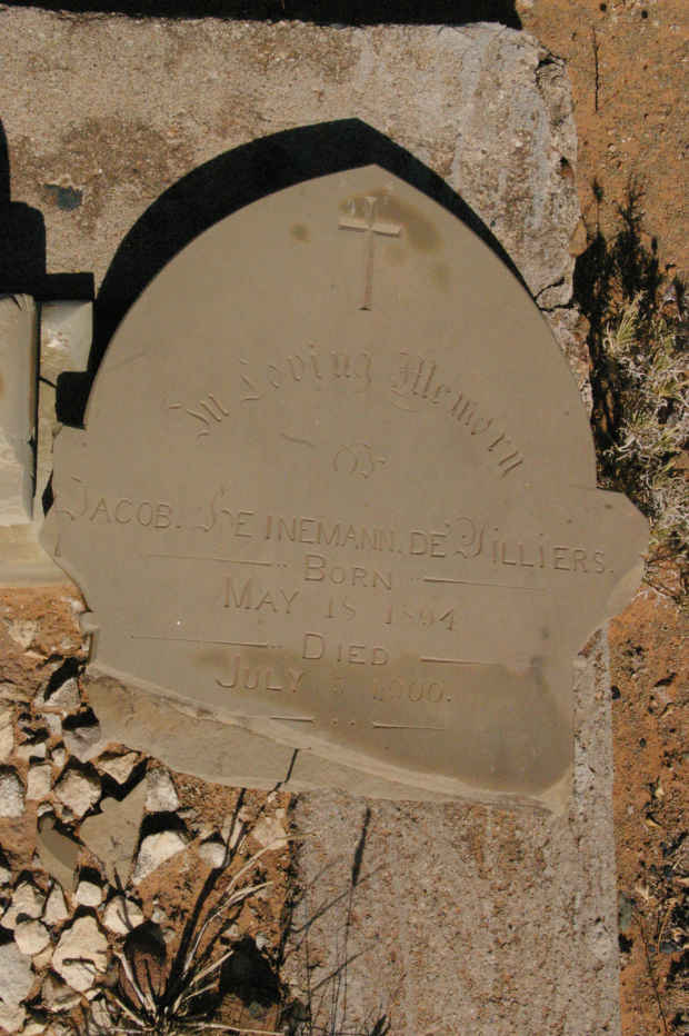 VILLIERS Jacob Heineman, de 1894-1900
