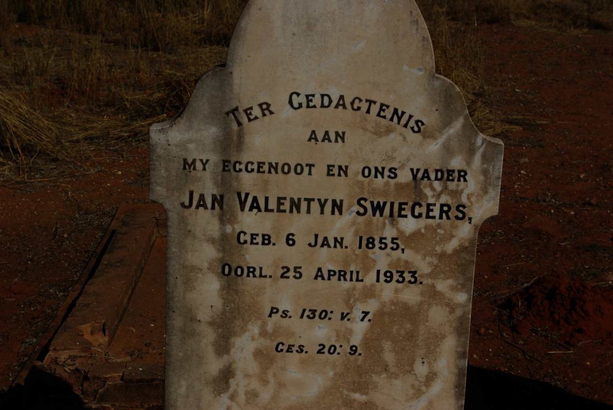 SWIEGERS Jan Valentyn 1855-1933