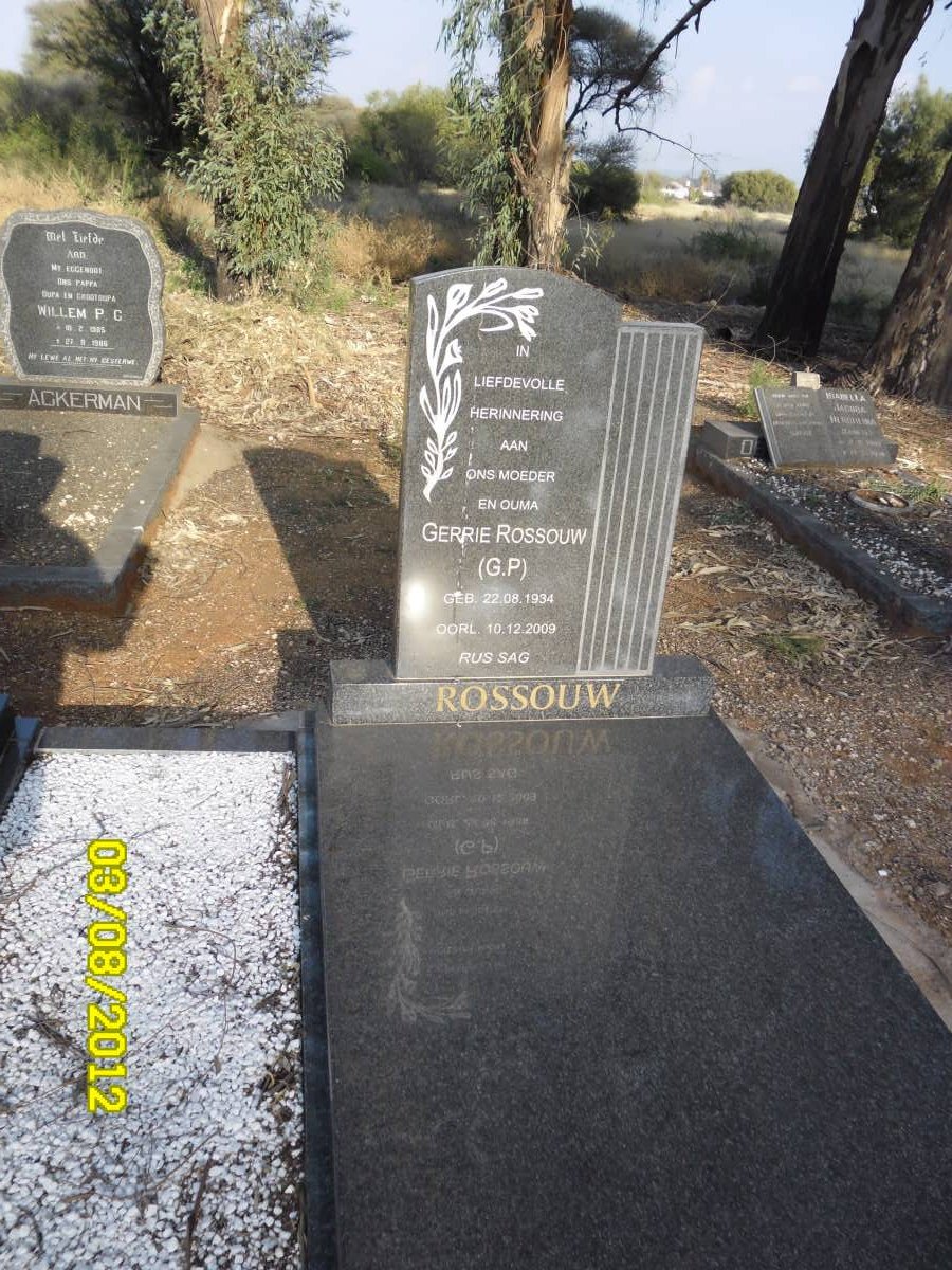 ROSSOUW G.P. 1934-2009