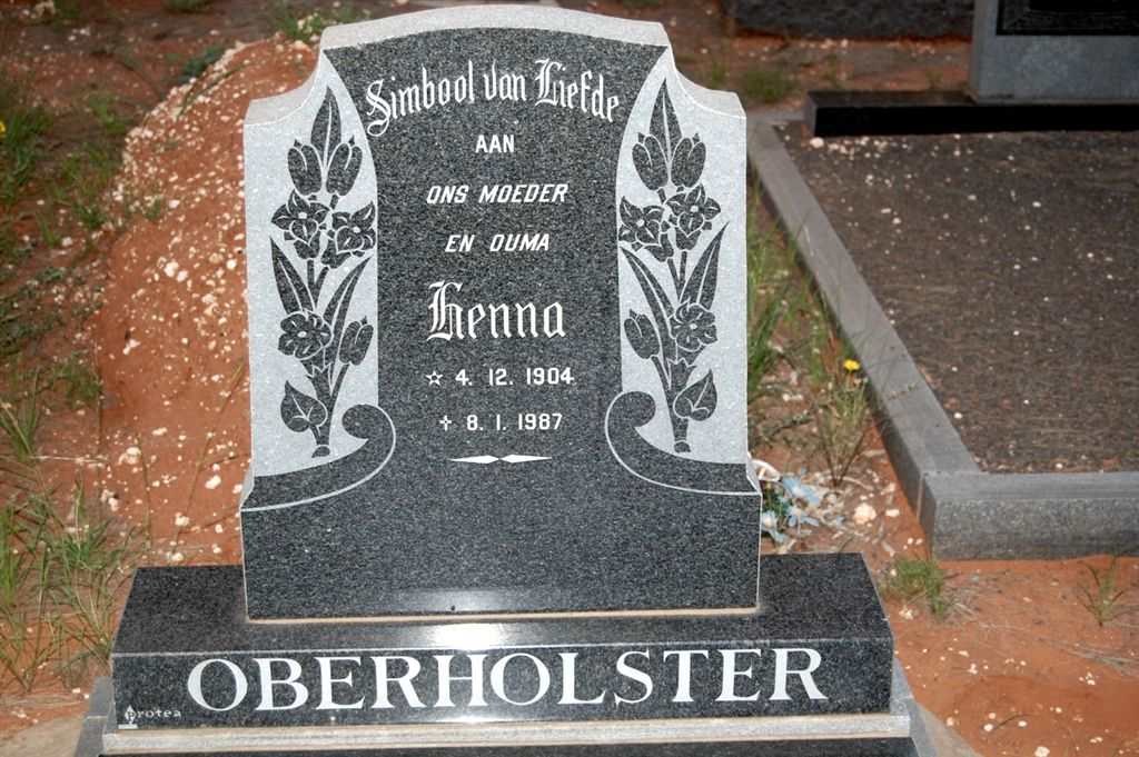 OBERHOLSTER Henna 1904-1987
