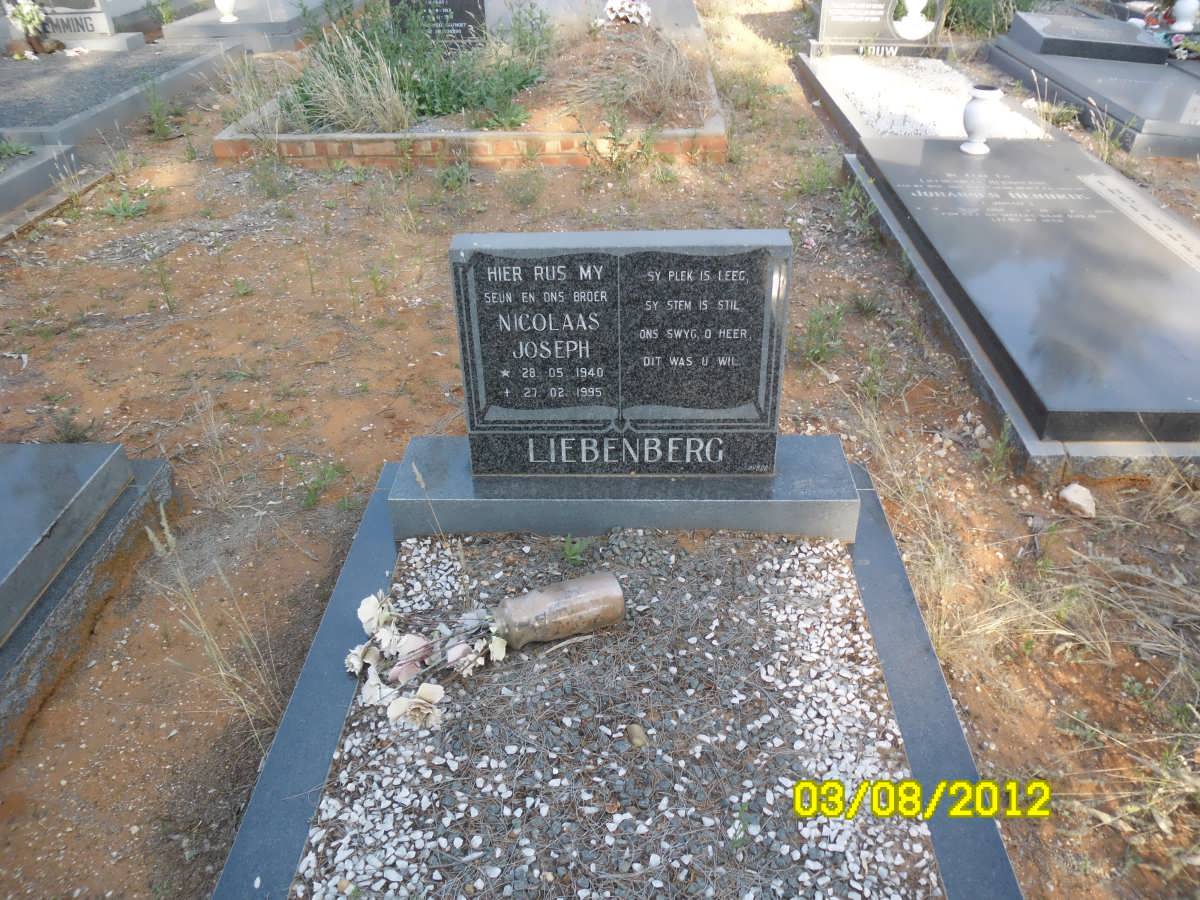 LIEBENBERG Nicolaas Joseph 1940-1995