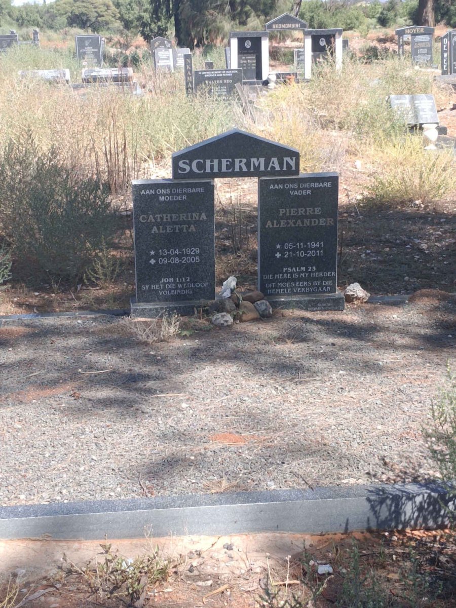 SCHERMAN Pierre Alexander 1941-2011 & Catharina Aletta 1929-2005