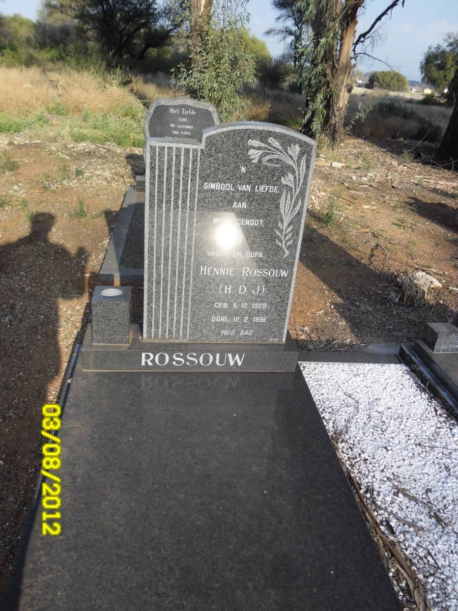 ROSSOUW H.D.J. 1929-1991