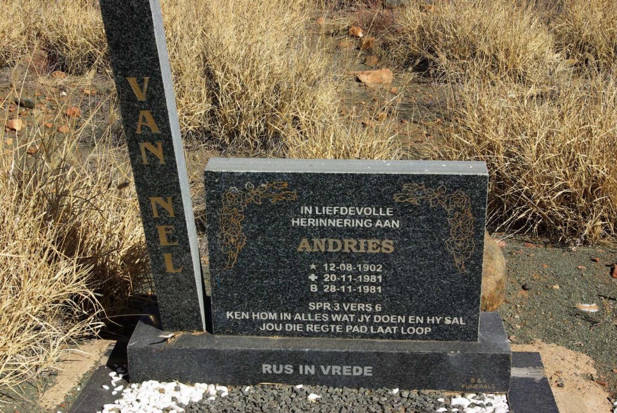 NEL Andries, van 1902-1981