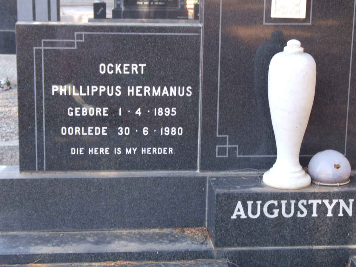 AUGUSTYN Ockert Phillippus Hermanus 1895-1980