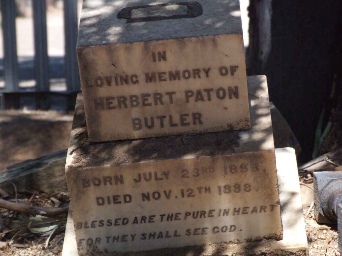BUTLER Herbert Paton  1858-1888