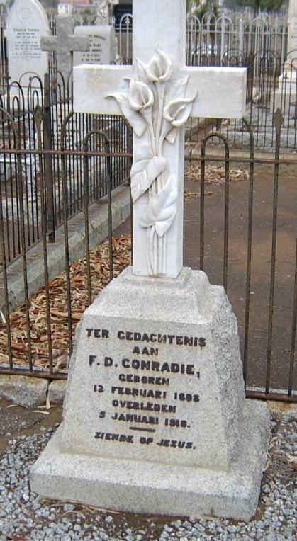 CONRADIE  F.D. 18??-1916