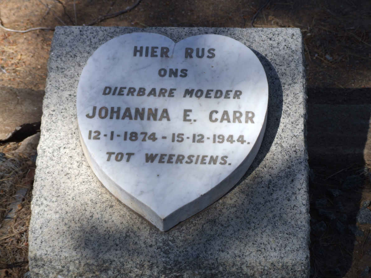 CARR Johanna E. 1874-1944
