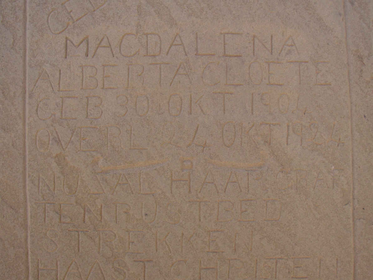 CLOETE Magdalena Alberta 1904-1924