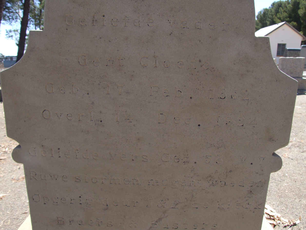 CLOETE Gert 18?4-1924