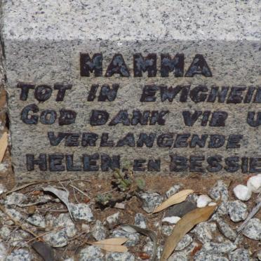 CLOETE Anna Maria nee GOUSSARD 1893-1951