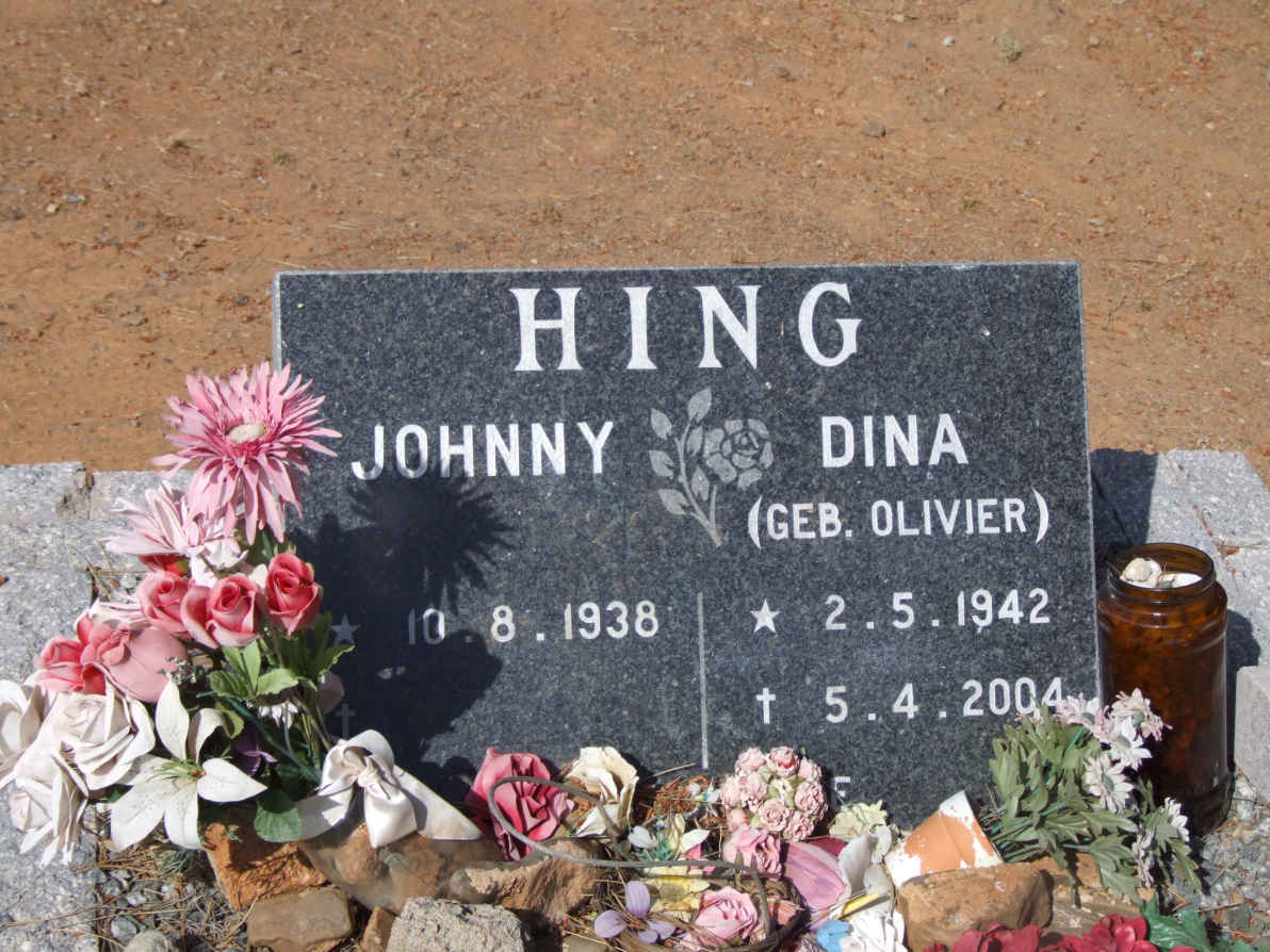 HING Johnny 1938- &amp; Dina OLIVIER 1942-2004