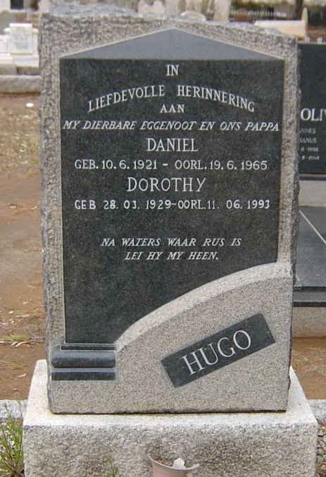 HUGO Daniel 1921-1965 &amp; Dorothy 1929-1993