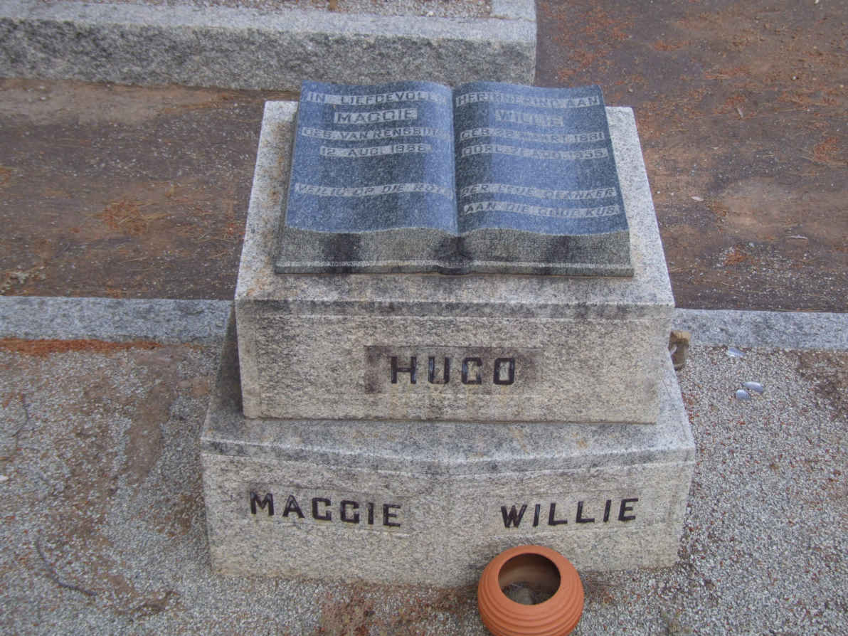 HUGO Willie 1881-1955 &amp; Maggie VAN RENSBURG 1886-