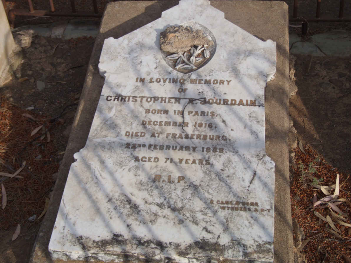 JOURDAIN Christopher A. 1816-1888