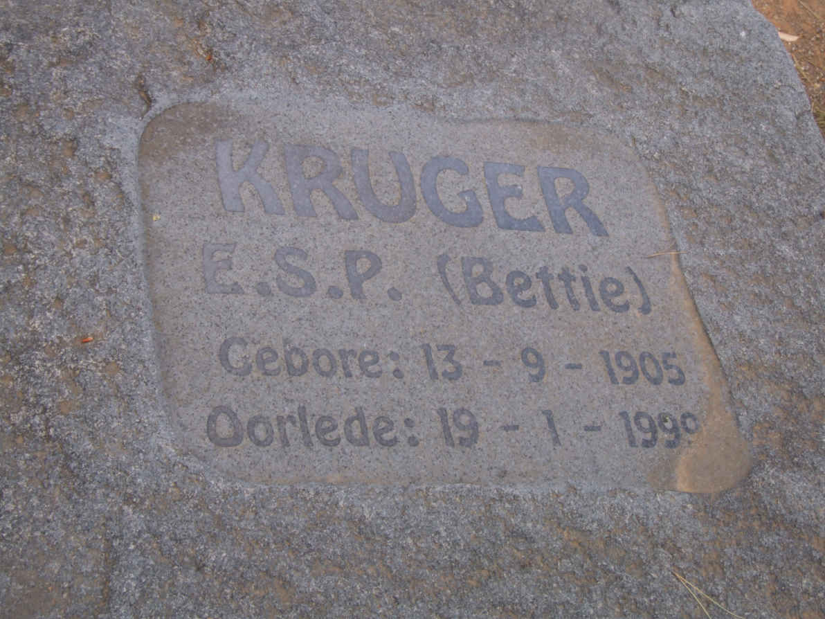 KRUGER E.S.P.  1905-1999