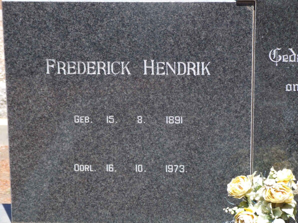 KRIEL Frederick Hendrik 1891-1973