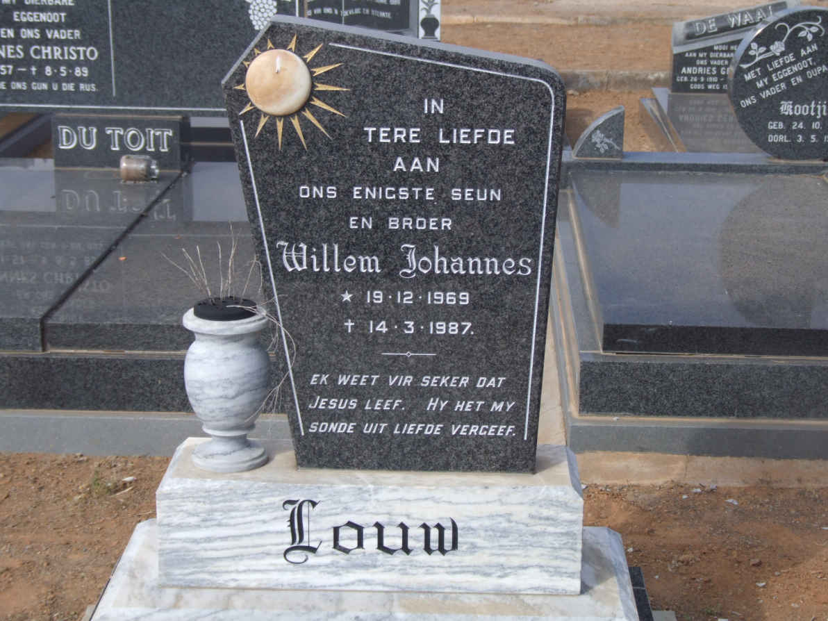 LOUW Willem Johannes 1969-1987