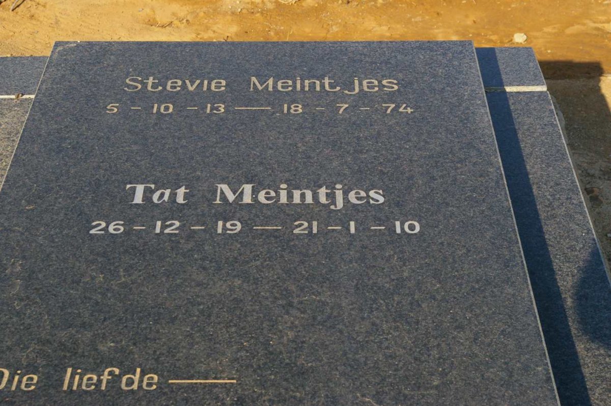 MEINTJES Stevie 1913-1974 &amp; Tat 1919-2010