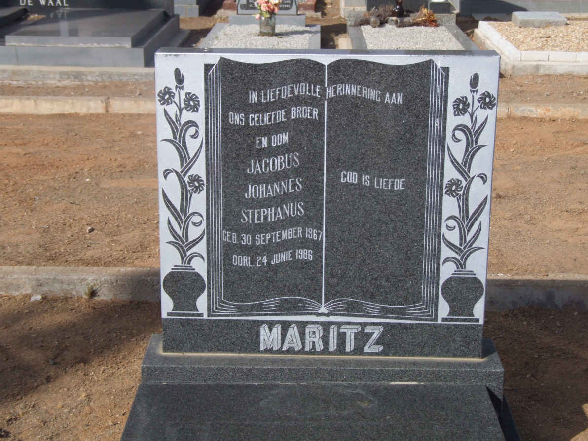 MARITZ Jacobus Johannes Stephanus 1967-1986