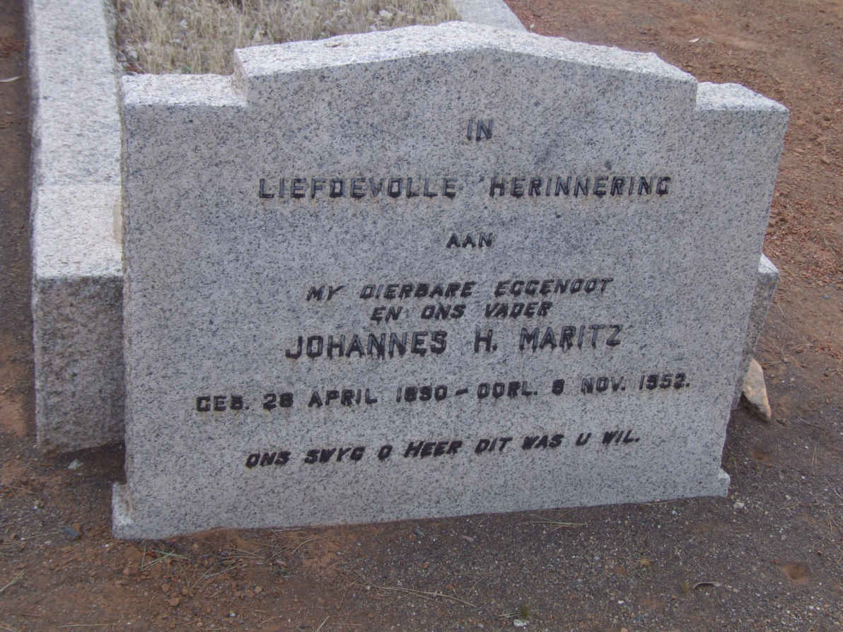 MARITZ Johannes H. 1890-1952