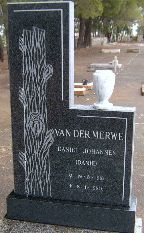 MERWE Daniel Johannes, van der 1918-1980