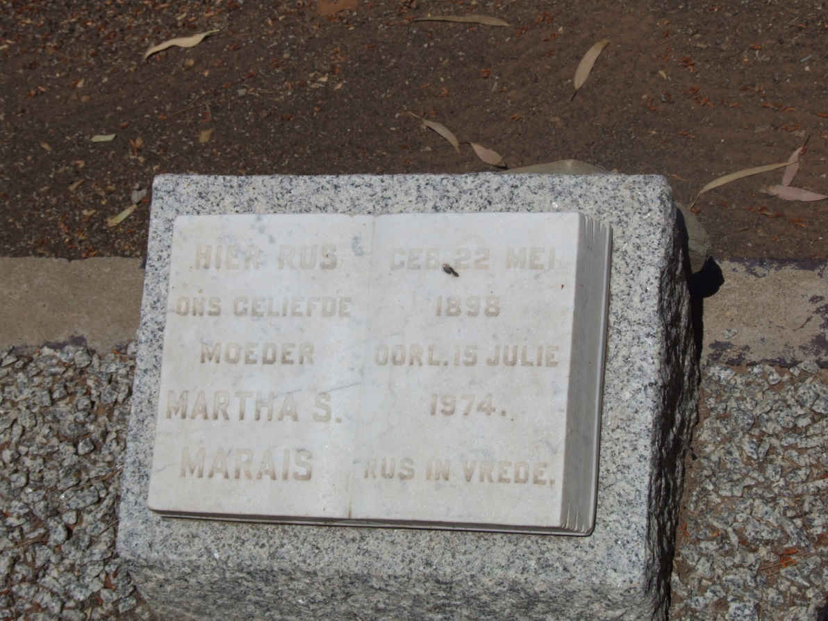 MARAIS Martha S. 1898-1974