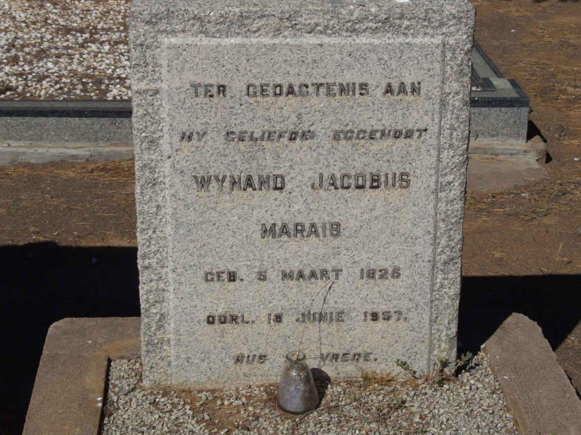 MARAIS Wynand Jacobus 1926-1957