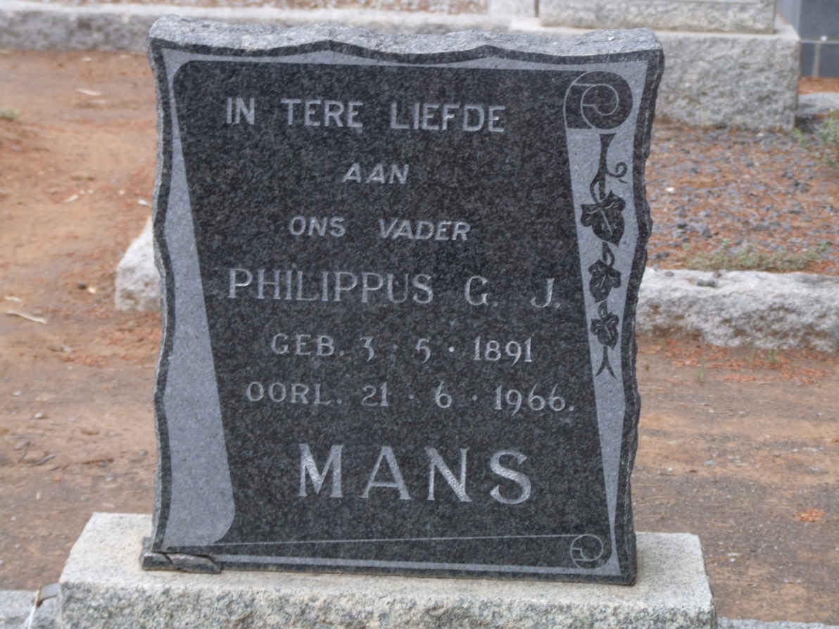 MANS Philippus G.J. 1891-1966