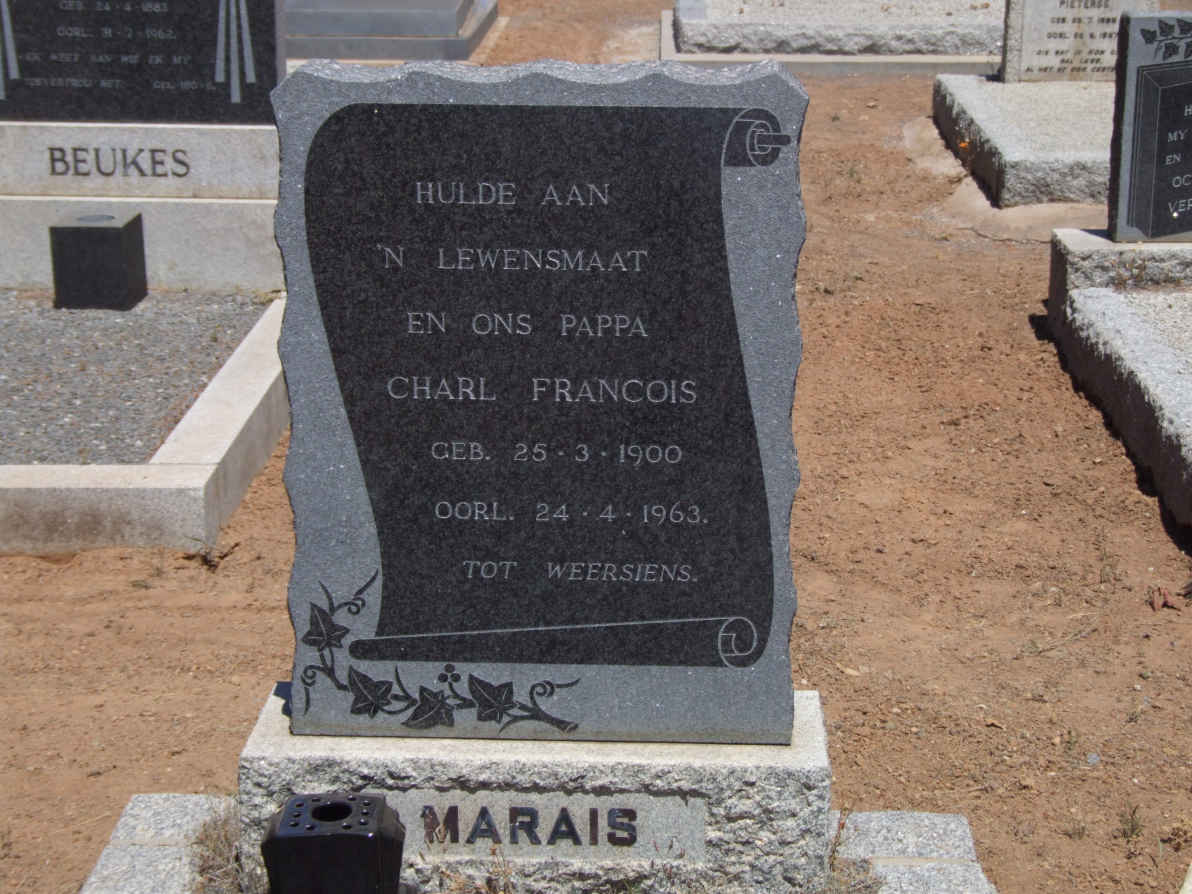 MARAIS Charl Francois 1900-1963