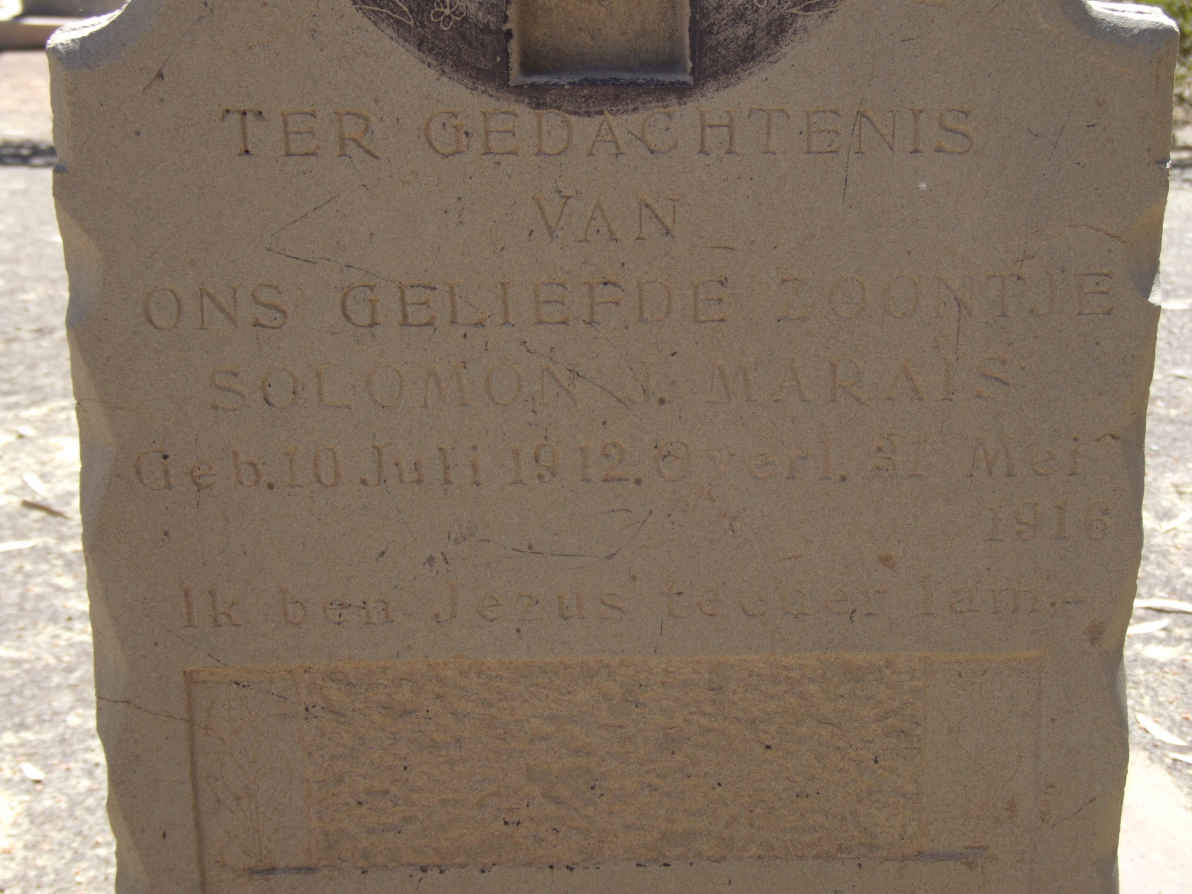 MARAIS Solomon 1912-1916