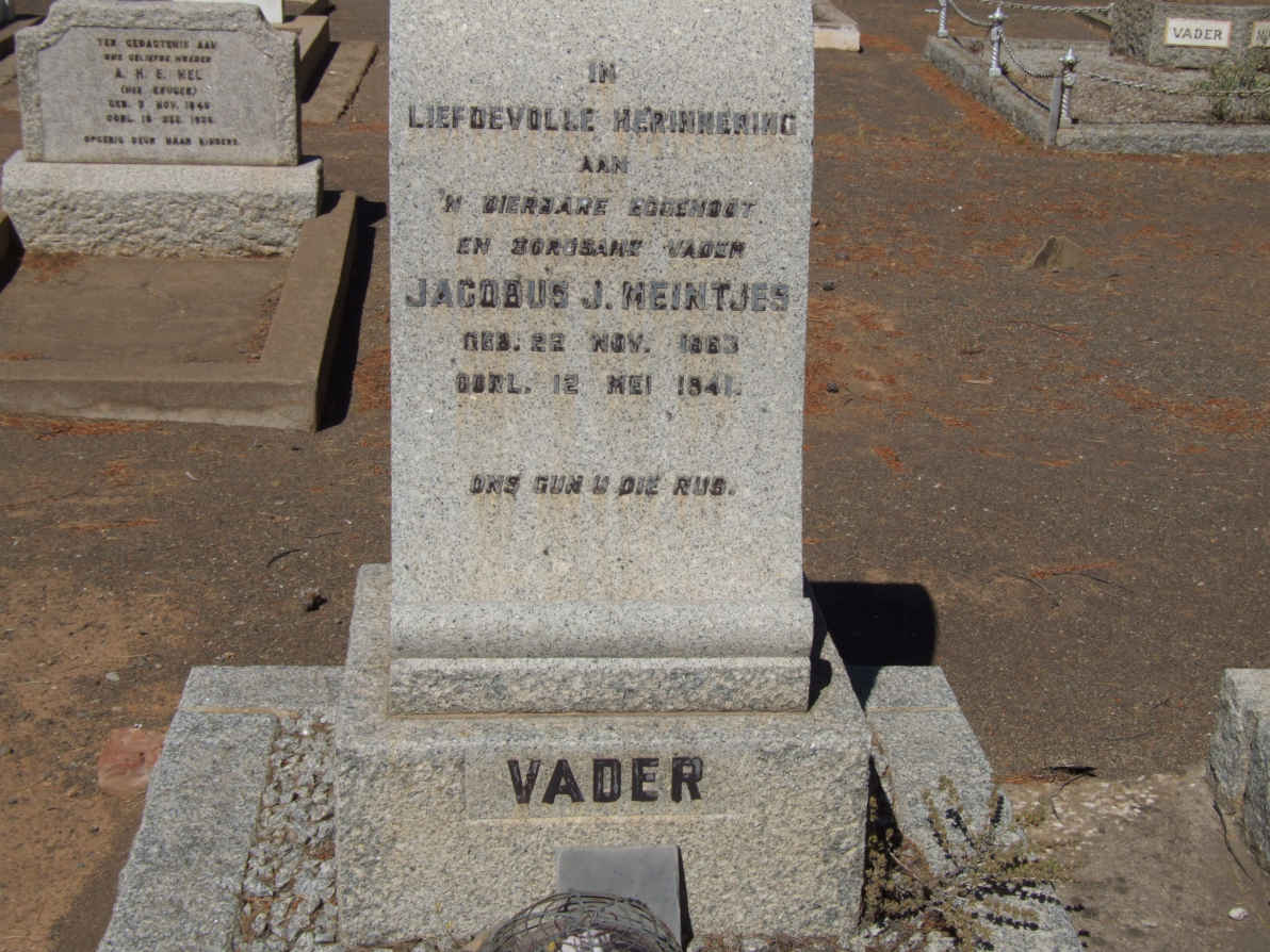 MEINTJES Jacobus J. 1863-1941