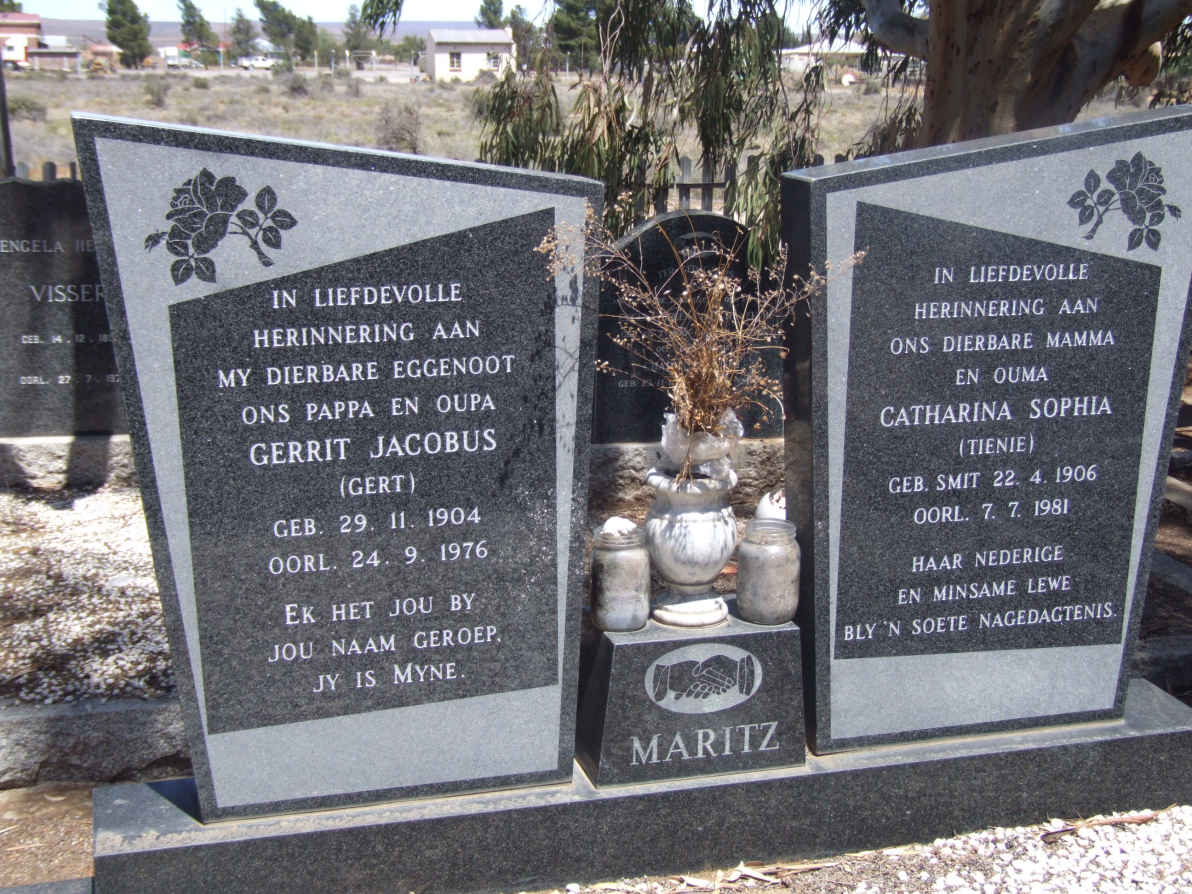 MARITZ Gerrit Jacobus 1904-1976 &amp; Catharina Sophia SMIT 1906-1981