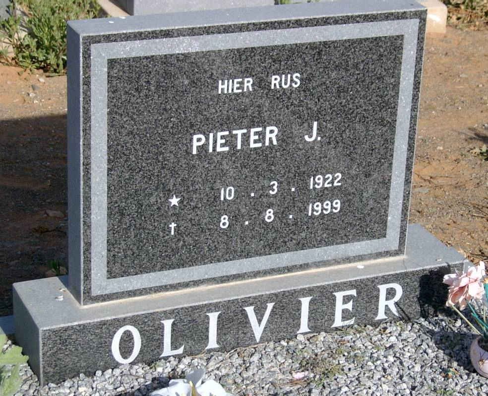 OLIVIER Pieter J. 1922-1999