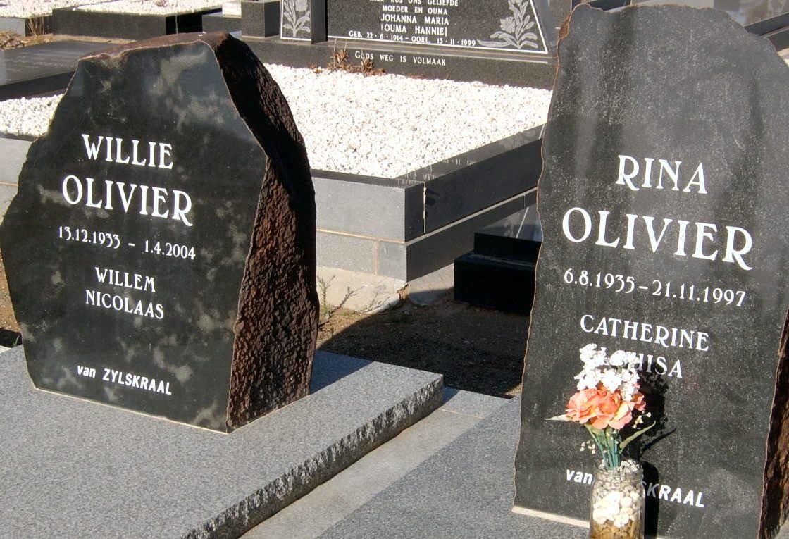 OLIVIER Willem Nicolaas 1933-2004 &amp; Catherine Louisa