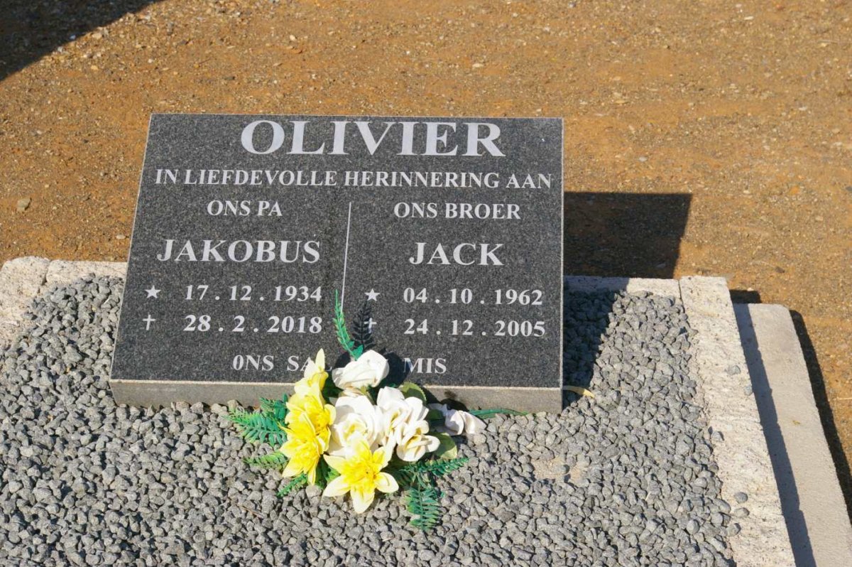 OLIVIER Jakobus 1934-2018 :: OLIVIER Jack 1962-2005