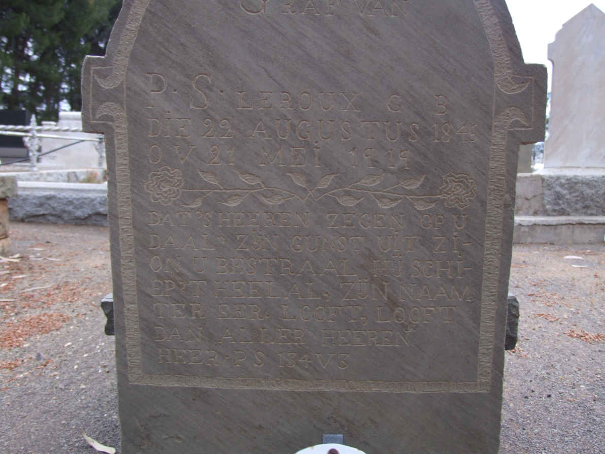 ROUX P.S., le 1845-1919