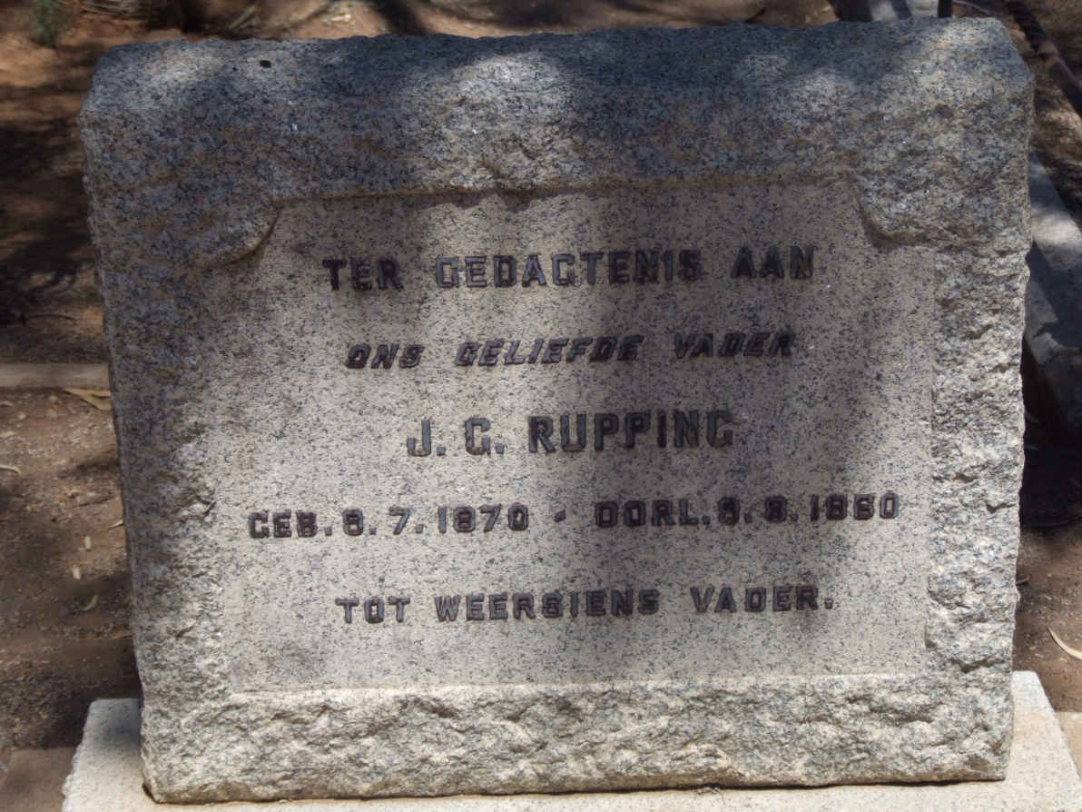 RUPPING J.G. 1870-19?0