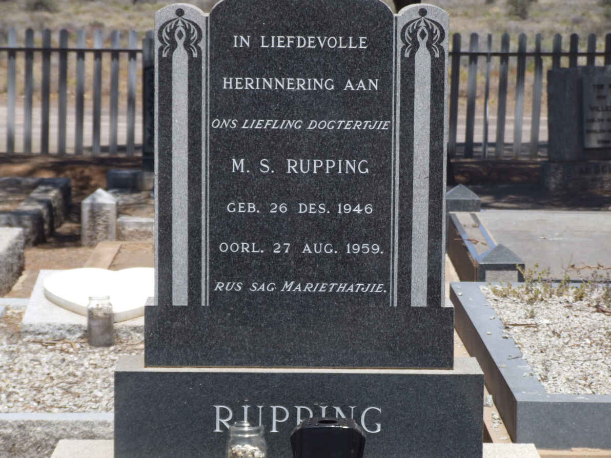 RUPPING M.S. 1946-1959