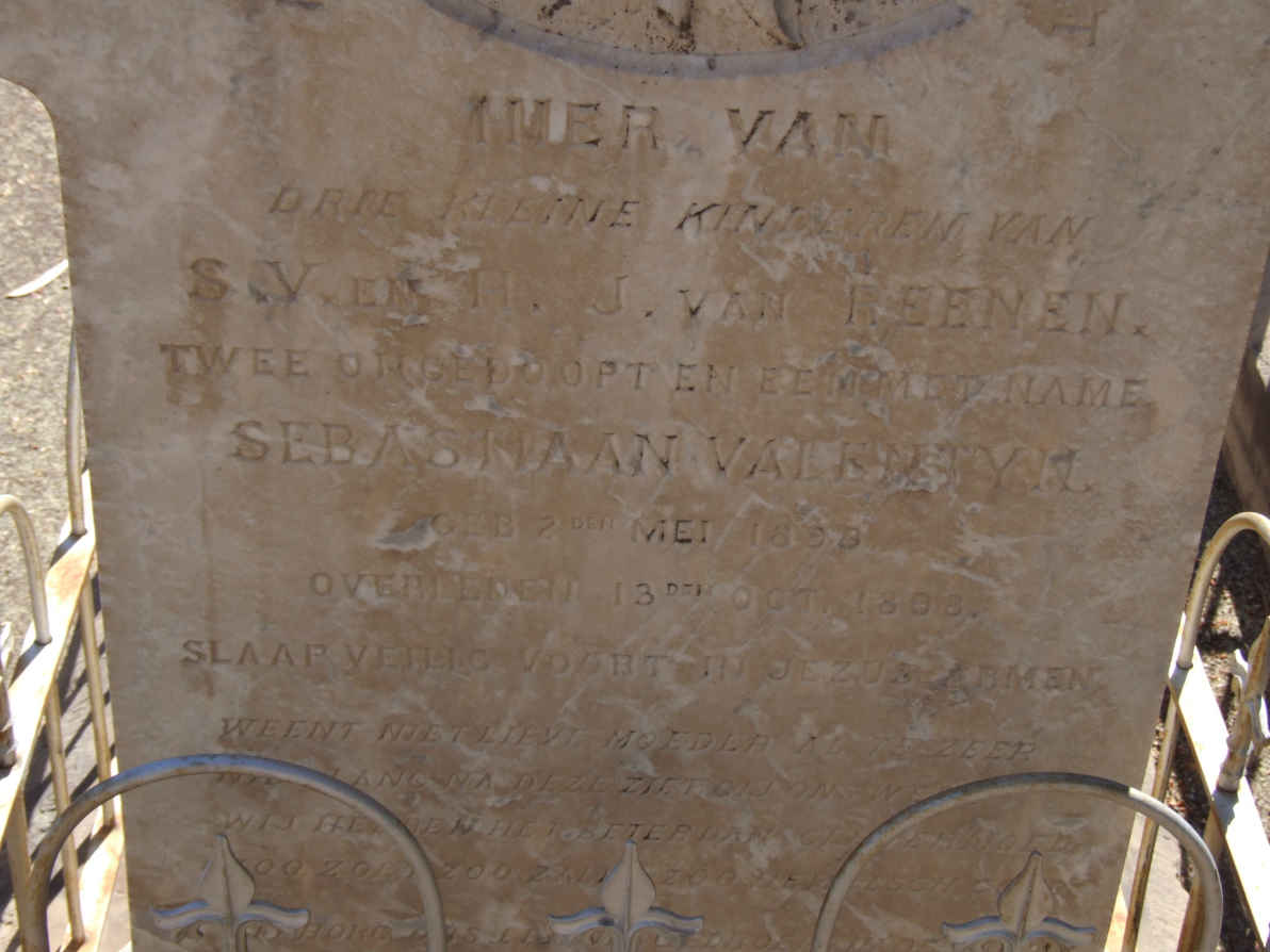 REENEN Sebastiaan, van 1898-1903