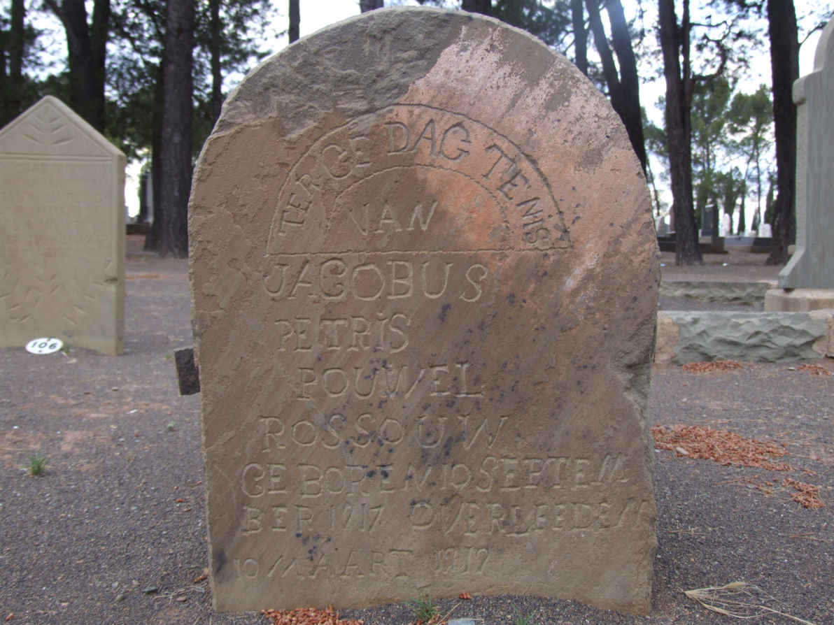 ROSSOUW Jacobus Petris Pouwel 1917-1919